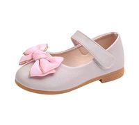 Generisch Sandals Girls Casual Shoes Flat Light Plain Bow Minimalist Style Women Shoes Size 35, pink, 10.5/11 UK Child