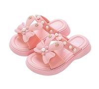 Generisch Sandals Girls Children's Shoes Slippers Summer Children's Trekking Sandals Summer Shoes Fashionable Princess Sandals Lightweight Pearl Flowers Girls Shoes Beach Sandals, pink, 12 UK Child
