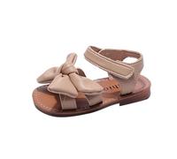 Generisch Sandals Girls Children's Shoes Summer Kids Barefoot Shoes Trekking Sandals Summer Shoes Fashionable Princess Sandals Leather Sandals Bowknot Girls Shoes Beach Sandals, a, 8 UK Child