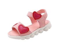Generisch Sandals Girls Sandals Children's Slippers Straps Adjustable Buckle Non-Slip Sandals for Indoor and Outdoor Sports Sandals Summer Shoes, pink, 8.5 UK