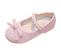 Generisch Sandals Summer Girls Sandals Fashion Pattern Cute Bow Decoration Flat Bottom Comfortable Non-Slip Hook Loop Shoes, red, 32 EU 3X-Schmal