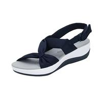 Generisch Sandals with Bow, Slippers, Slingback, Comfortable Casual Shoes, Holiday Sandals, Summer Shoes, Women, Comfortable, Elegant, Non-Slip Beach Sandals, Platform, Roman Sandals, Slippers