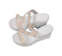 Generisch Sandals Women Stylish Women Sandals for Everyday Wear Open Toe Design Mid Heel Perfect for Casual Pants and Dresses New Summer Collection for Women, Light pink, 8 UK