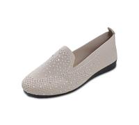 Generisch Sandals Women's Beach Shoes Women's Slippers Seaside Flat One Slipper Sandals, beige, 8 UK