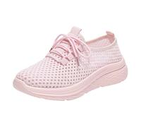 Generisch Sandals Women's Fashionable Summer Sandals with Breathable Mesh Upper Toe Protection Comfortable Sole for Beach Days - Ideal Women's Shoes for Leisure Holiday, pink, 8.5 UK
