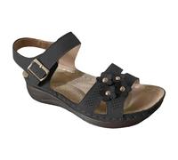 Generisch Sandals Women's Orthopaedic Non-Slip Sandals Foot Bed Wide Women Sports Outdoor Slippers Non-Slip Beach Shoes Travel Trekking Holiday Plan with Foot Bed Slippers Mules, black, 8.5 UK
