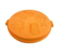 Generisch Sandwich Maker for the Microwave, Quick Heating Round Grill Pan, Sandwich Pan for Microwave, for Oven, Kitchen, School, Dorm, Pizza, Pancakes, Breakfast Cooking