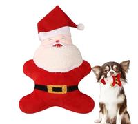 Generisch Santa Chew Toy for Dogs, Chew Toy for Puppies, Chew Toy for Dogs with Santa, Bite Resistant Interactive Pet Toy for Teeth Cleaning Against Boredom