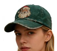 Generisch Santa Claus Baseball Cap, Cool Breathable Vintage Embroidered Santa Hat, Unisex Baseball Caps for Adults - For Adults, Holiday Lovers and