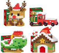 Generisch Santa Claus Design Building Blocks Set, 2025 Christmas Building Blocks, Themed Ornaments, Christmas Stocking Gifts, Christmas, New Year and Birthday Gifts (B)