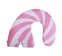 Generisch Santa Hat Funny and Cute Headgear Christmas Hat with Face Cover and Candy Cane Design, for Adults Winter Costume Party Cosplay