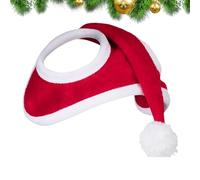 Generisch Santa Horse Hat - Christmas Horse Hat with Bareback Saddle Cloth, Festive Horse Headwear and Saddle Cover for Holiday Parades, Theme Events and Farm Eggs