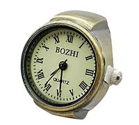 Generisch Saturn to tell the time rings, watch ring, round chunky ring, silver adjustable ring, fashionable watch jewellery rings, girls party bags, Einheitsgröße, Metal