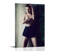 Generisch Scarlett Johansson Charming Poster Cool Artworks Painting Wall Pictures Canvas Prints Wall Art Home Decoration 12 x 18 Inches (30 x 45 cm)