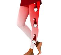 Generisch School Bag Boys Christmas Printed Sports Leggings Casual Yoga Leggings Chain With Pearl, Red (watermelon red), XXL