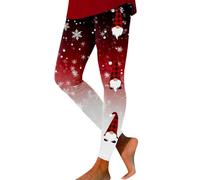 Generisch School Bag Boys Christmas Printed Sports Leggings Casual Yoga Leggings Chain With Pearl, red, L