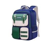 Generisch School Bag Cloud Reduced Burden Primary School Bag 1 3 6 Large Capacity Compartment for Boys and Girls 5 10 Years Old, Green, L, Rucksack Backpacks