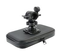 Generisch Scooter Mobile Phone Holder, Motorcycle Mobile Phone Holder, Bicycle Mobile Phone Waterproof Bag - Handlebar Mobile Phone Clamp, Rotating Phone Clip with Waterproof Bag for Smartphones