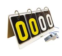 Generisch Score Counter, Folding Table Counter with Display Stand, Desktop Counting Board, for Baseball, Softball, Football, Basketball, Volleyball, Sports Hall, Tournaments, Competitions and Outdoor