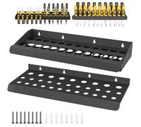 Generisch Screwdriver Storage - Robust Iron Screwdriver Holder for the Wall, High Load Tool Organiser Holder for Workshop, Student Home, Garage, Living Room