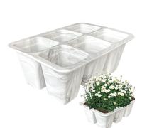 Generisch Seedling Tray - 6-Cell Silicone Propagation Tray, Reusable Plant Starter, Germination Base for Indoor, Flexible Plant Shape, Durable Seed Propagation for Garden, Home Balcony