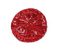 Generisch Sequin Hat Women's Party Beret Hat Silver Glitter Fancy Dress Hat Disco Hat Cap Sequin Hat Carnival Costume Accessories Sequins Beret Hat Glitter Shiny Cap
