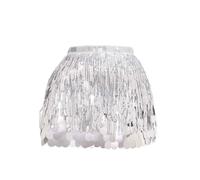 Generisch Sequin Skirt Girls Black Silver Pink Steampunk Tassel Skirt Belly Dance Hip Scarf Tassel Sequins Skirt Tassel Carnival Skirt Skirts Rave Outfit Belly Dance Costume Belly Dancer