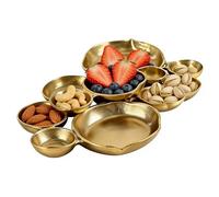 Generisch Serving Bowl Set, Multi-Level Display Plates in Vintage Style, Decorative Serving Plates for Parties, for Salad, Pasta, Dessert, Cold Plates