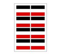 Generisch Set of 8 German Empire Flags Stickers | Sticker Emperor Empire Car Sticker