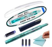 Generisch Set of Retractable Fountain Pens - Writing Pen with Fine Tip, Non-Slip Grip, Cap Design, Fountain Pen with Ink for Journaling, Sketching, School Office Supplies