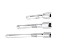 Generisch Set with extension rods for socket wrenches, 3-piece set, key sleeves, extension rod, extension for socket wrenches, for vehicle maintenance, industrial equipment, inspection