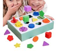 Generisch Shapes Sorting Toy, Preschool Toy, Sorting Colours and Shapes, for the Development of Fine Motor Skills, Cognitive Skills and STEM Education in Children from 3 Years