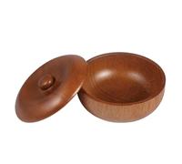 Generisch Shaving Bowl | Wooden Shaving Foam Bowl with a Lid | Storage Container for Wet Shaving Cream - for Personal Care at Home in the Bathroom Hotel Salon