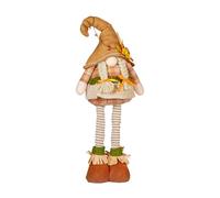 Generisch Sherlock GNOME - 14.57 Inch Plush Autumn Nomde Decorations with Retractable Spring Legs, Extendable Standing Figures for Harvest Festival, Fireplace, Tabletops and Seasonal