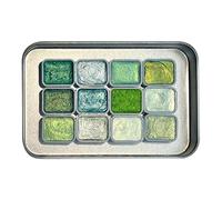 Generisch Shimmering Watercolour Paint Set 12 Colours Glitter Portable