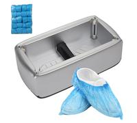 Generisch Shoe Cover Machine - 40 x 22 x 15 cm ABS Automatic Footwear Dispenser, Long Life Hands Free System | Practical Protective Shoe Sleeve Holder with 100 Covers for Hospital Office Home Workshop