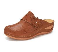 Generisch Shoes Extra Wide Women for Women, Breathable, Wedge Heel, Comfortable Running Shoes for Everyday Wear, Spring, Summer, Autumn Houndstooth Women's Shoes, brown, 9 UK