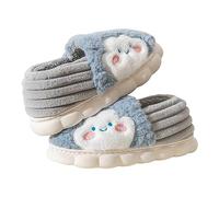 Generisch Shoes Men's Black Red Four Seasons Cute Slippers for Non-Slip Fpir Season Fabric Cotton Colourful Slippers Medication Shoes Men, blue, 10 UK