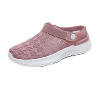 Generisch Shoes Men's Lightweight Comfortable Slippers Orthopaedic Shoes Men's Summer Soft Sports Slippers Mesh Sandals Barefoot Summer Shoes Slip On Slippers Breathable Barefoot Shoes, pink, 4 UK
