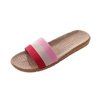 Generisch Shoes Women's 40 Black Slippers Briefs Beach Slip Casual Indoor Home Wear on Women's Shoes Women's Shoes Orthopaedic Shoes Women Summer, red, 7 UK