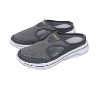 Generisch Shoes Women's Lightweight Comfortable Slippers Orthopaedic Shoes Women's Summer Mesh Sandals Breathable Barefoot Shoes Soft Sports Slippers Barefoot Summer Shoes Slip On Slippers, gray, 9 UK