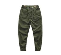 Generisch Short Cargo Trousers Men's Nine Minute Leisure Sport Trend Overalls Waterproof Hiking Trousers Stretch Work Trousers Elasticated Trousers Casual Trousers with Pocket, Army Green, XXXL