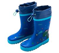 Generisch Short Rain Boots for Toddlers Babies with Easy Dressing Comfort for Outdoor Activities Walks in Wet Weather, blue, 9/10 UK Child