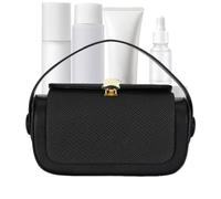 Generisch Shoulder Bag, Sling Tote, 8.27 x 5.12 x 2.76 Inches Zipper Closure with Top Handle and Lightweight Design, Fabric Flap Purse for Ladies, Women, Business, Weekend, Wedding, Birthday, black