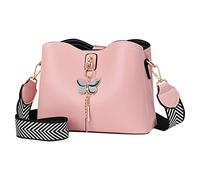 Generisch Shoulder Bags Men's Camouflage Shoulder Bag with Adjustable Strap Jogging Bottoms Men's Pockets Zip, pink, One Size