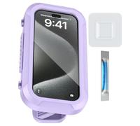 Generisch Shower & Bathroom Mobile Phone Holder - Rotating Shower Mobile Phone Case, Universal Adhesive Holder 360 Degree Adjustable for Bathroom Bathtub Kitchen Mirror Pool House Smartphones and