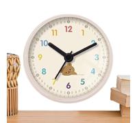 Generisch Shower Clock - Bathroom with Timer | Timer with Suction Cup | Round Quiet Wall Decoration - Bear Pattern | Home Accessories for Spa, Home, Kitchen, Swimming Pool, Toilet