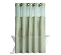 Generisch Shower curtains for the bathroom, waffle fabric, without hooks