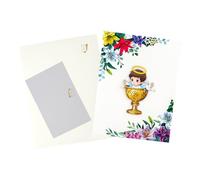 Generisch Shower Greeting Cards - Angel Baptism Stationery Set, Keepsake Gift Reminder Of That, Religious Baptism Blessing Design, Elegant Printed Card Collection | For Godparents Gi