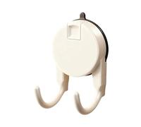 Generisch Shower Hook, Suction Cup, Extendable and Reusable Bag Hanger, No Drilling Hook, for Towel, Bathrobe, Loofah Sponge, Coat, Hat, Shower, Door, Mirror, Tile, Household, Kitchen